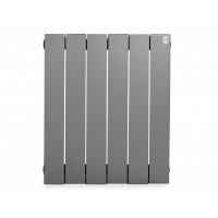 Радиатор биметаллический Royal Thermo PianoForte 500 Silver Satin 6 секций RTPFSS50006