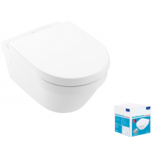Унитаз подвесной Villeroy & Boch Architectura 370х530х330 мм альпийский белый 4694HR01
