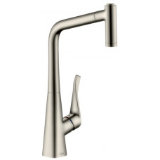 Смеситель для кухни hansgrohe Metris M71 319 мм выдвижной Г-излив 2 режима 14780800