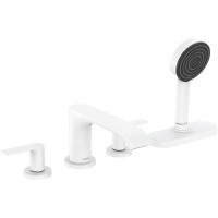 Смеситель на борт ванны Hansgrohe Vivenis на 4 отверстия с sBox матовый белый 75444700