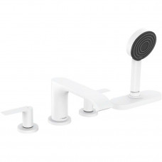 Смеситель на борт ванны Hansgrohe Vivenis на 4 отверстия с sBox матовый белый 75444700