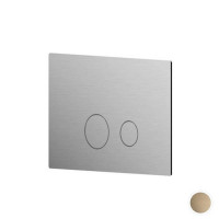 Клавиша смыва Newform X-STEEL 316 двойная для инсталляций TECE цвет PVD Brushed pale gold 69642X.59.098