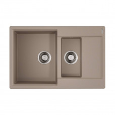Кухонная мойка Omoikiri Daisen 78-2T-SA Tetogranit 78x51 см бежевый 4993536