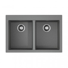 Кухонная мойка Omoikiri Bosen 80-2-GR Tetogranit 80x53 см leningrad grey 4993569