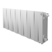 Радиатор биметаллический Royal Thermo PianoForte 300 14 секций нижнее подключение белый 1682337