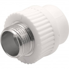 Муфта комбинированная Thermolight PP-R 25x3/4 НР белая 1620509 Муфта комбинированная Thermolight PP-R 25x3/4 НР белая 1620509