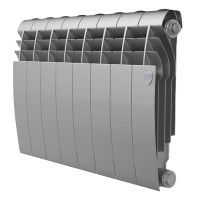 Радиатор биметаллический Royal Thermo BILINER 350 Silver Satin 8 секций боковое подключение НС-1682250