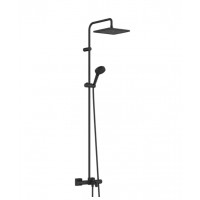 Душевая система Hansgrohe Vernis Shape Showerpipe 240 1jet с термостатом для ванны матовый черный 26900670