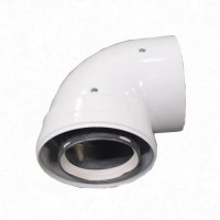 Отвод коаксиальный 90° Baxi диам. 80/125 мм KHG 71414051