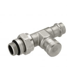 Клапан запорный радиаторный Danfoss RLV-15 Press прямой Ду 15 003L1824 Клапан запорный радиаторный Danfoss RLV-15 Press прямой Ду 15 003L1824