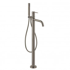 Смеситель для ванны напольный Gessi Emporio Via Tortona с душевой лейкой Finox Brushed Nickel 24943#149