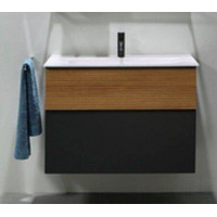 Тумба под раковину burgbad Fiumo 102х49х61 см Tectona Cinnamon/Graphite SFXN102F3958FOT52G0200