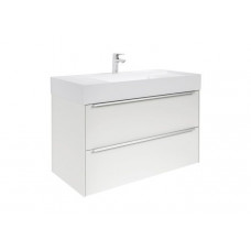 Тумба с раковиной Roca Inspira UNIK 800 мм 2 ящика белый глянец A851076806
