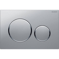 Клавиша смыва Geberit Sigma20 двойной смыв матовый хром 115.882.JQ.1