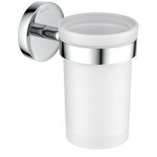 Стакан с держателем Aquanet Европа хром AQ4104CR