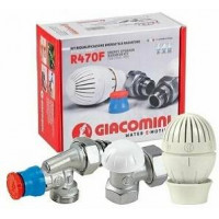 Термостатический комплект Giacomini R470F 1/2 угловой осевой R470FX023