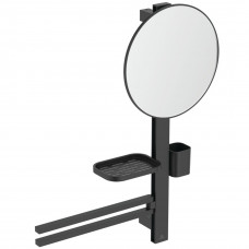Комплект аксессуаров Ideal Standard ALU+ Beauty Bar S H=700 мм зеркало Ø 320 мм BD588XG Комплект аксессуаров Ideal Standard ALU+ Beauty Bar S H=700 мм зеркало Ø 320 мм BD588XG