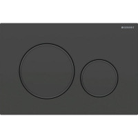 Клавиша смыва Geberit Sigma20 для двойного смыва круглая черный матовый 115.882.16.1