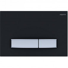 Панель смыва KDI Slim 009D-2 черный матовый прямоугольная клавиша хром KDI-0000031