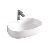 Раковина накладная Artceram Cognac 550x350x145 мм Saniglaze Glossy White COL0030134