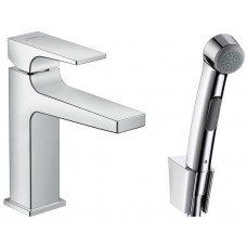 Смеситель для раковины Hansgrohe Metropol 100 с гигиеническим душем хром 32522000