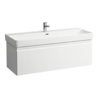 Тумба с раковиной Laufen Pro S 116x45x39.5 см подвесная 1 ящик белый матовый 8.1496.5.000.104.1/4.8356.2.096.463.1