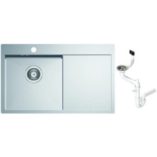 Мойка кухонная Alveus Quarto 30 780x480х190 мм с сифоном 1124384