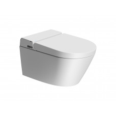 Унитаз-биде подвесной GSI WClean безободковый 590х375 мм белый матовый 7418K09