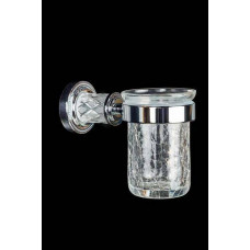 Стакан для зубных щеток подвесной Boheme Murano Cristal хром 10904-CRST-CH Стакан для зубных щеток подвесной Boheme Murano Cristal хром 10904-CRST-CH