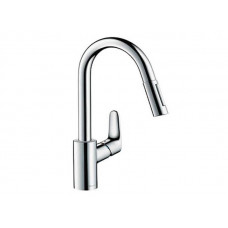 Смеситель для кухни Hansgrohe Focus с вытяжным изливом 31815000 Смеситель для кухни Hansgrohe Focus с вытяжным изливом 31815000