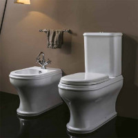 Унитаз-моноблок Azzurra Charme 69x40x84 см сиденье микролифт золото CHVCMP000000BI