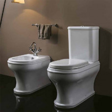 Унитаз-моноблок Azzurra Charme 69x40x84 см сиденье микролифт золото CHVCMP000000BI