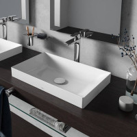 Раковина TOTO TR 60x38 см полувстраиваемая без отверстия белый L4716RE#XW