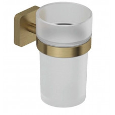Держатель со стаканом Kludi VELA S Brushed Gold 25975N0 Держатель со стаканом Kludi VELA S Brushed Gold 25975N0