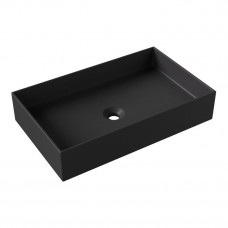 Раковина Ceramica Alice HIDE 60x37х12 см накладная чёрный матовый 31130108