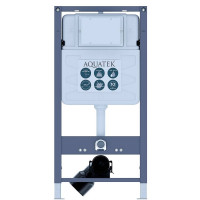 Инсталляция для подвесного унитаза Aquatek Pneumo S50 пневматическая со звукоизоляционной прокладкой INSP-0000001