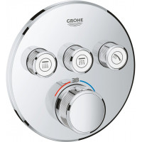 Термостат для душа GROHE Grohtherm SmartControl внешняя часть на 3 выхода хром 29121000