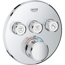 Термостат для душа GROHE Grohtherm SmartControl внешняя часть на 3 выхода хром 29121000 Термостат для душа GROHE Grohtherm SmartControl внешняя часть на 3 выхода хром 29121000