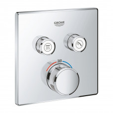 Термостат для душа GROHE Grohtherm SmartControl внешняя часть на 2 выхода хром 29124000 Термостат для душа GROHE Grohtherm SmartControl внешняя часть на 2 выхода хром 29124000