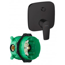 Смеситель для ванны hansgrohe Talis E матовый черный комплект 71474670/01800180 71474670S