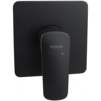 Смеситель для душа Aquatek Вега внешняя и скрытая часть черный матовый AQ1066MB