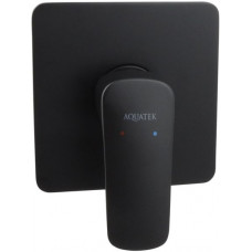Смеситель для душа Aquatek Вега внешняя и скрытая часть черный матовый AQ1066MB