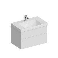 Тумба подвесная Kerama Marazzi Cubo 80 см с ящиками белая матовая CUB.80.2\WHT.M