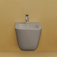 Биде подвесное Kerasan Tribeca 54х35 см с креплением WB9N Nocciola 512581