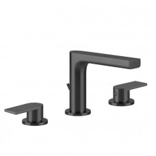 Смеситель для раковины Gessi Emporio Via Manzoni на 3 отверстия с донным клапаном Black XL 38612#299