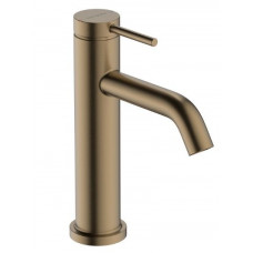 Смеситель для раковины Hansgrohe Tecturis S 105 мм со сливным гарнитуром шлифованная бронза 73310140 Смеситель для раковины Hansgrohe Tecturis S 105 мм со сливным гарнитуром шлифованная бронза 73310140