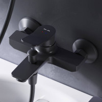 Смеситель для ванны и душа AM.PM X-Joy черный матовый F85A10022