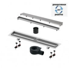 Комплект дренажного канала TECElinus 2 в 1 с основой для плитки tile и steel 900 мм 15103099 Комплект дренажного канала TECElinus 2 в 1 с основой для плитки tile и steel 900 мм 15103099