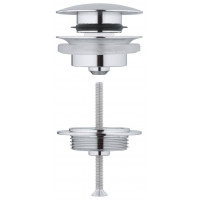 Донный клапан для раковины hansgrohe хром 65807000