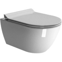 Унитаз подвесной безободковый GSI Pura Swirlflush 550x360 мм белый глянцевый 8815FR511
